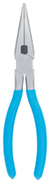 CHANNELLOCK 317 Nose Plier, 8 in OAL, 2-1/4 in Jaw Opening, Blue Handle,