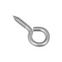 National Hardware N119-263 Screw Eye, #8, 0.69 in L Thread, 1.62 in OAL, 30