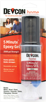 Devcon 21045 Epoxy Gel Adhesive, Cream, Liquid, 0.84 oz Syringe
